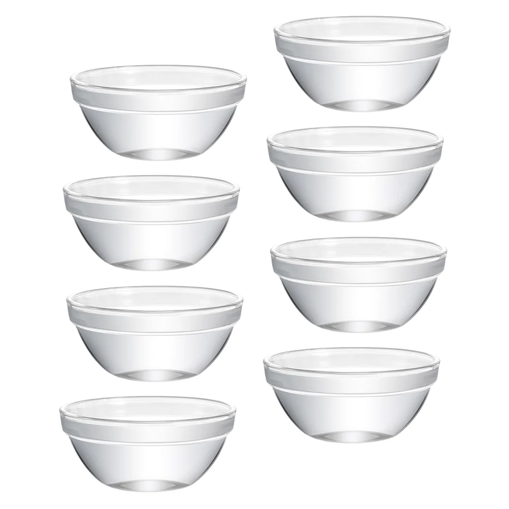 

8 Pcs Candies Bozai Cake Bowl Pudding Dessert Condiment Glass Bowls Jelly Storage