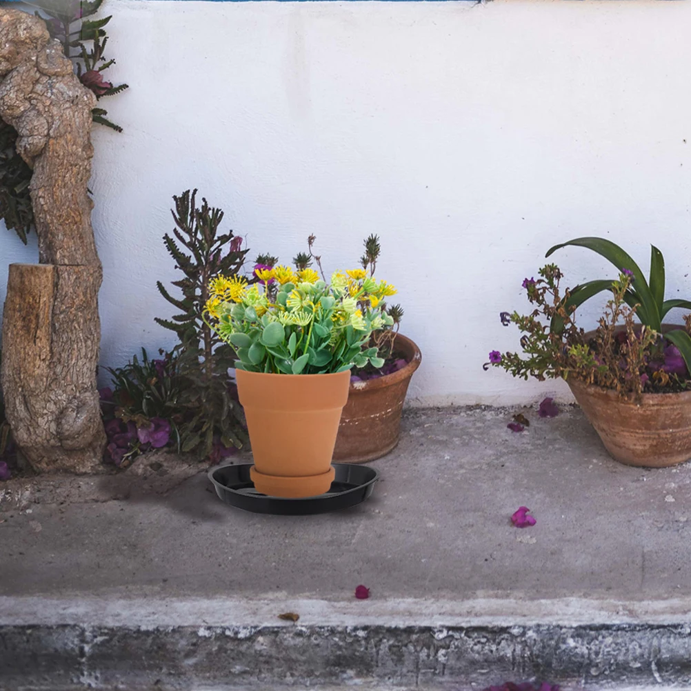 

8Pcs Plant Pot Saucers Thickened Round Plastic Trays Leakproof Under Flower Pots Water Catcher Tray Indoor Plant Accessories