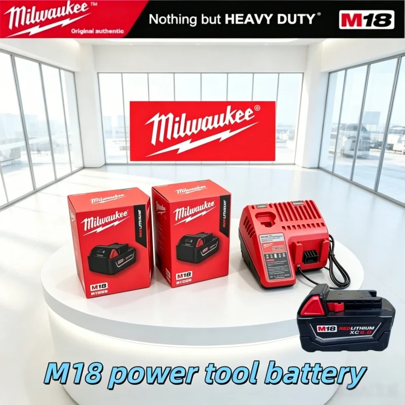 high-quality-new-milwaukee-m18-60ah-18v-high-output-red-lithium-battery-rechargeable-lithium-ion-m18-cordless-power-tools