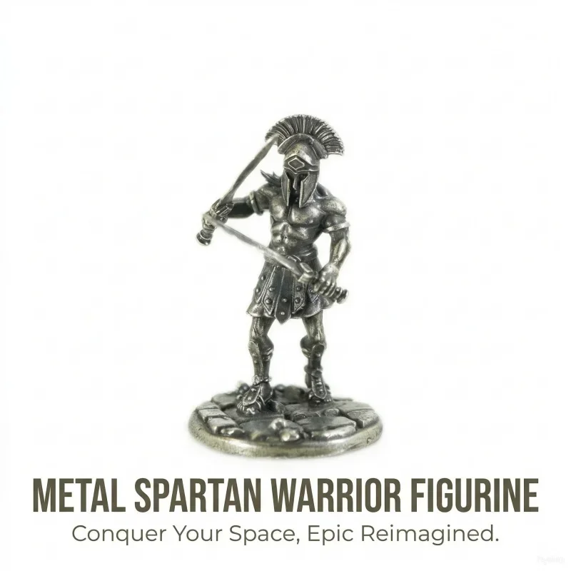 

Metal Copper Spartan Warrior Soldier Model Figure Desktop Decor Board Game Chess Pieces Collection Toy Gift