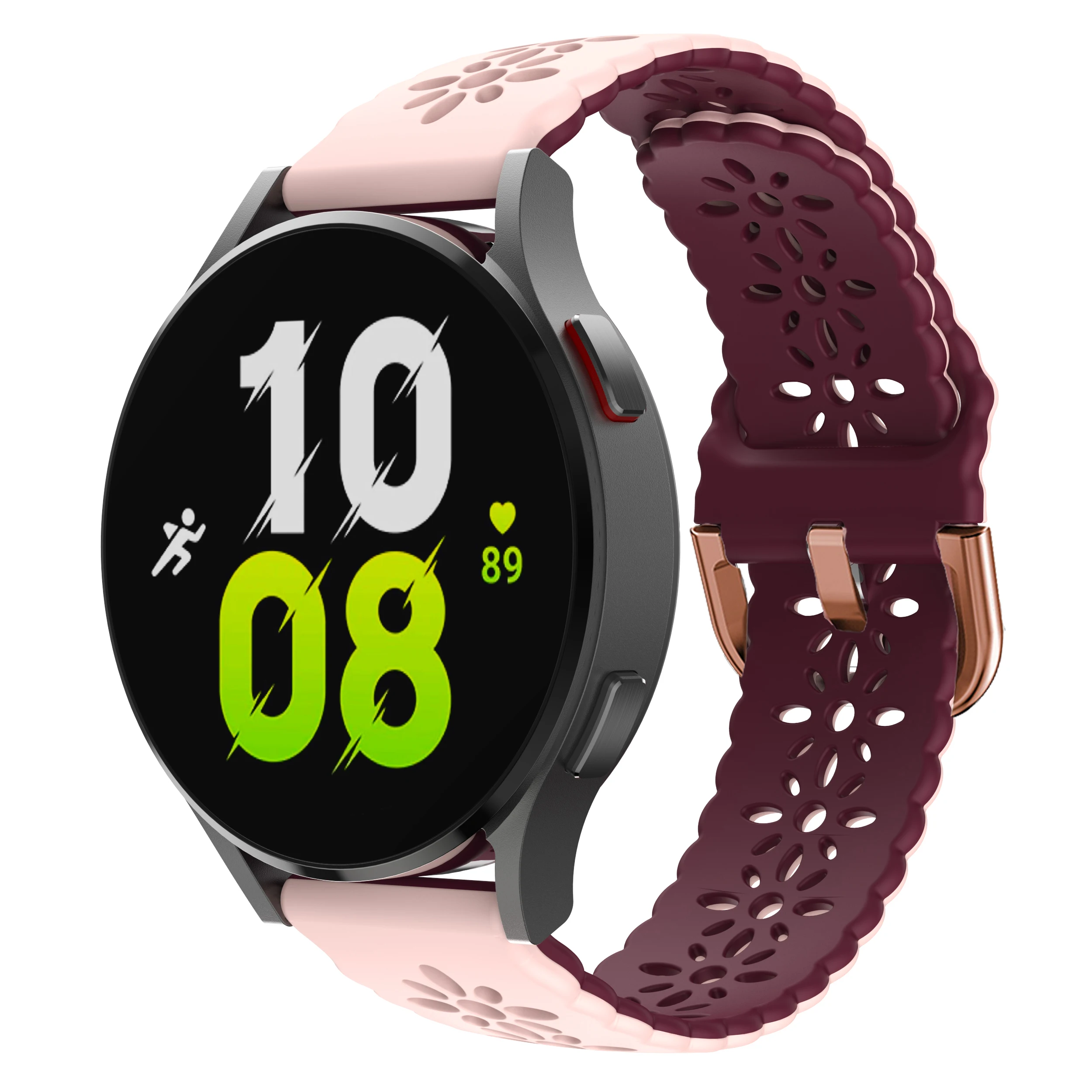 Pulseira de silicone de renda para Samsung Galaxy Watch, Cinto Sport Bracelet, Cinto Clássico, 20mm, 47mm, 43mm, 5 Pro, 4, 40mm, 44mm, 45mm