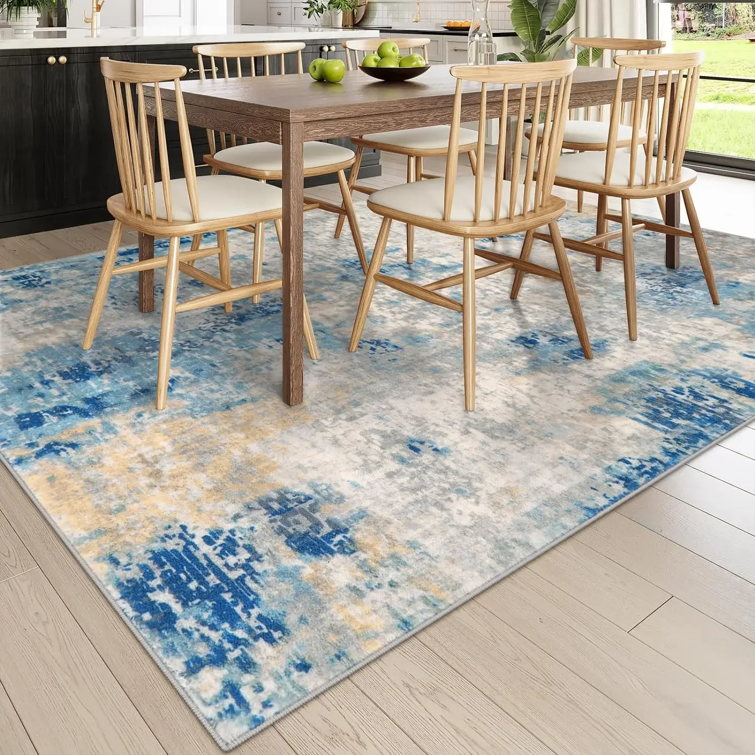 VIKAMA Simple Light Luxury Style Crystal Velvet Carpet Soft and Comfortable Living Room Study Carpet Sofa Checkroom Rugs