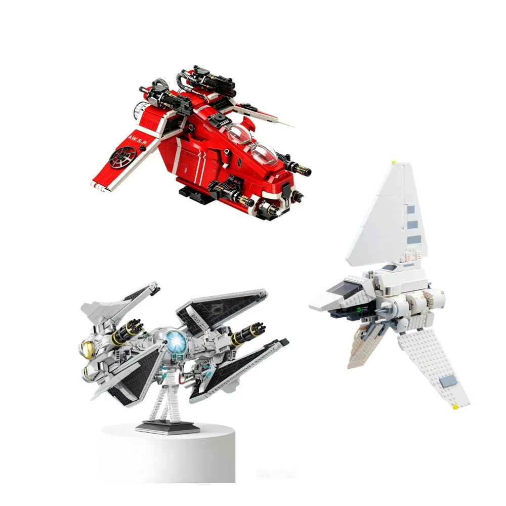 宇宙戦闘機ギャラクシーmoc-バトルスター・ステラ宇宙戦闘機モデル組み立てブロックおもちゃギフトセット
