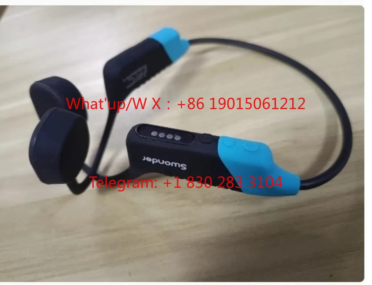 1pcs Ear Hook Wireless Bluetooth Swimming Training Headphones Headset Earphone FM Transmitter Bone Conduction Earphone Receiver