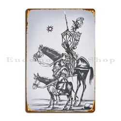 Don Quixote targa in metallo Poster murale Wall Cave Printing Cinema Wall Decor Tin Sign Poster