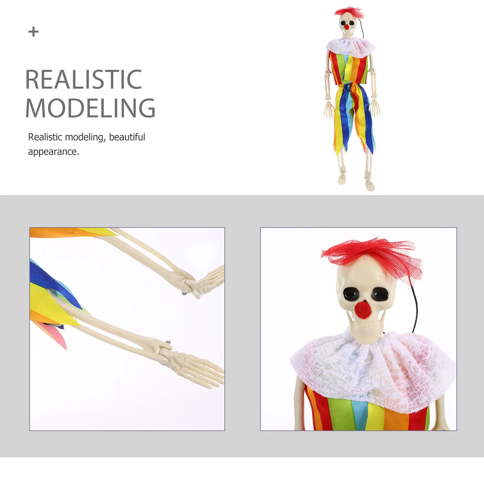 

Halloween Clown Plastic Craft Lightweight Desk Window Hanging Decor Halloween Clown Statue