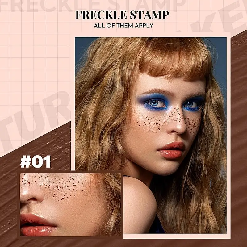 Waterproof Freckles Stamp Simulation Air Cushion Freckles Stamp Tool Freckles Makeup Natural Liquid Long Lasting For Women