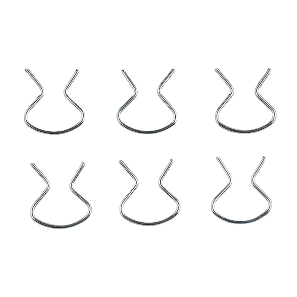 6 PCS/Set Horseshoe Clips Left Plastic Right Sliver Crank Retainer Door Handle For Buick For Chevrolet 6 PCS/set