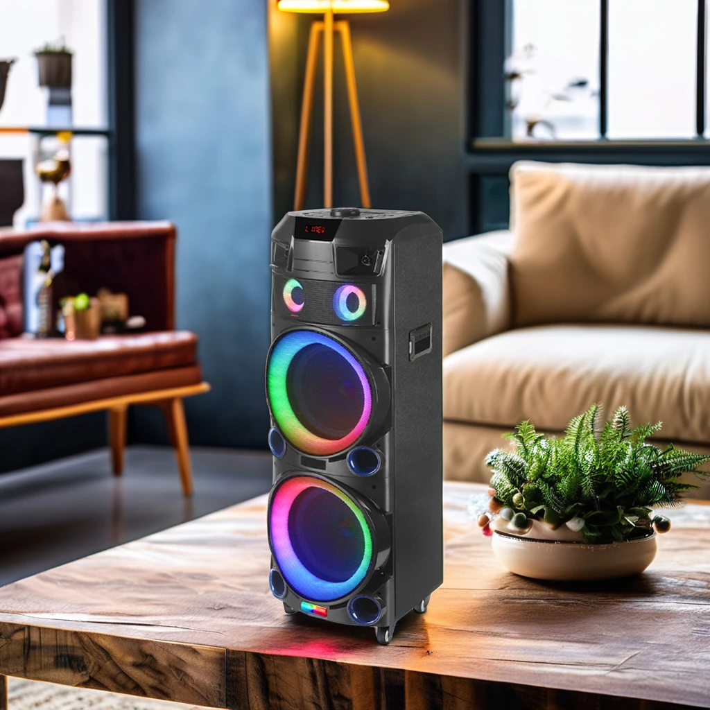 

NDR-7022 12 Inch Outdoor DJ Trolley Party Speaker 1000W Karaoke Box With 100W Output Power For Home Theatre Use