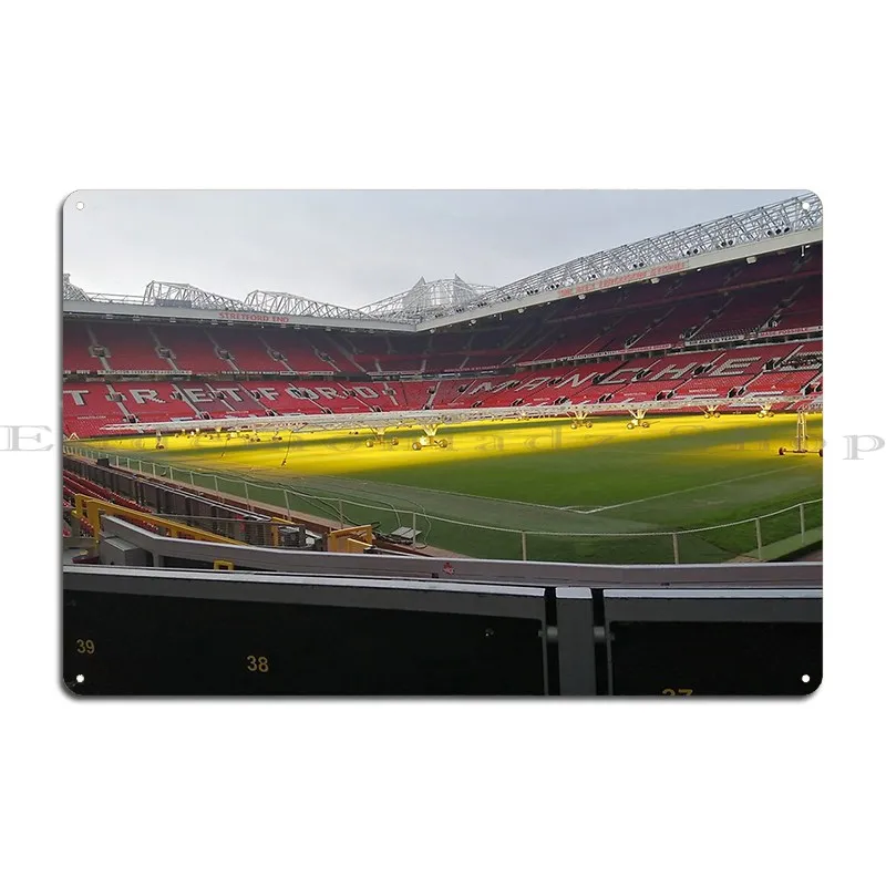 Old Trafford Football Stadium Metal Plaque Poster Designing Classic Plaques Party Club Bar Tin Sign Poster