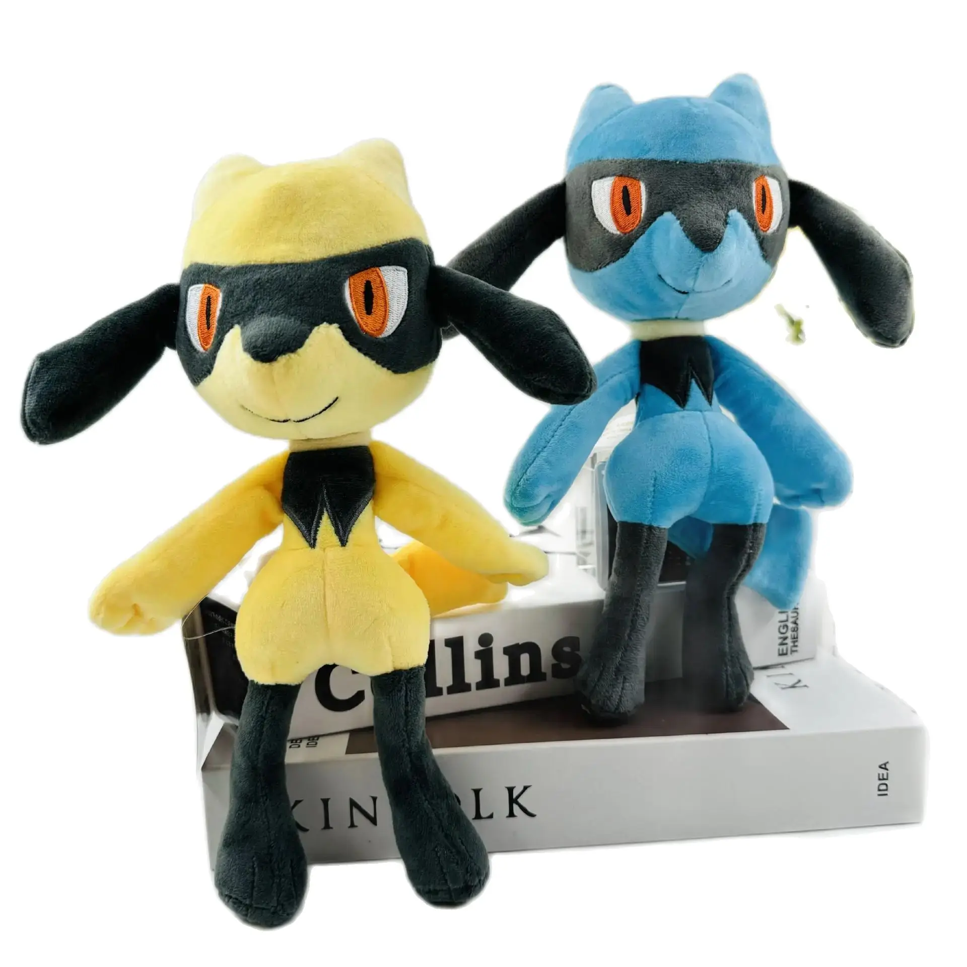 

POKEMON 16cm Small Different Color Leo Road Flash Lucario Luca Yellow Pocket Monster Plush Toy Children's Plush Doll Festival Gi