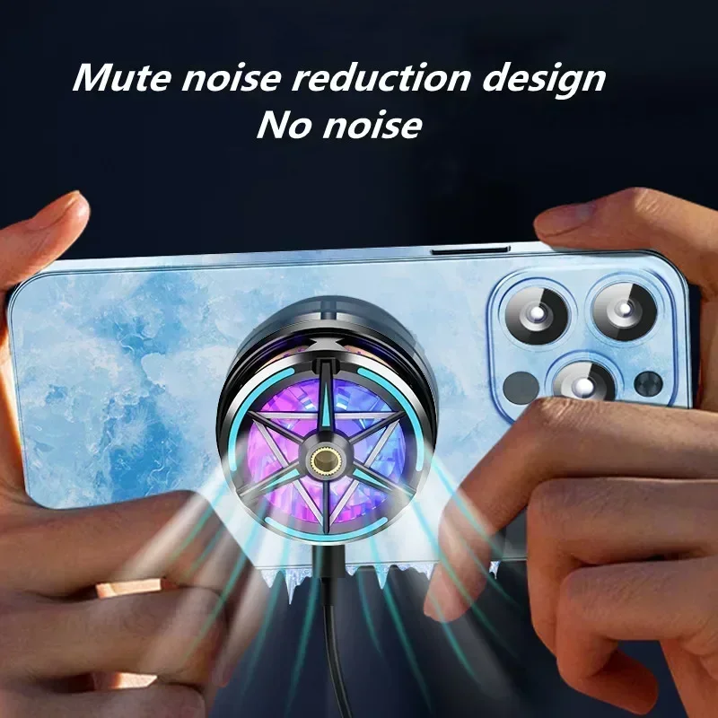 S6 Mobile Phone Radiator Magnetic Semiconductor Frozen Refrigeration Game Cooler for IOS Android Gaming Accessories Cooling Fan