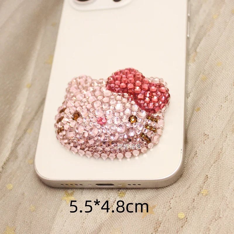 hello kitty y2k rhinestone mobile phone case diy jewelry accessories sanrio three-dimensional Melody hand-applied diamond piece