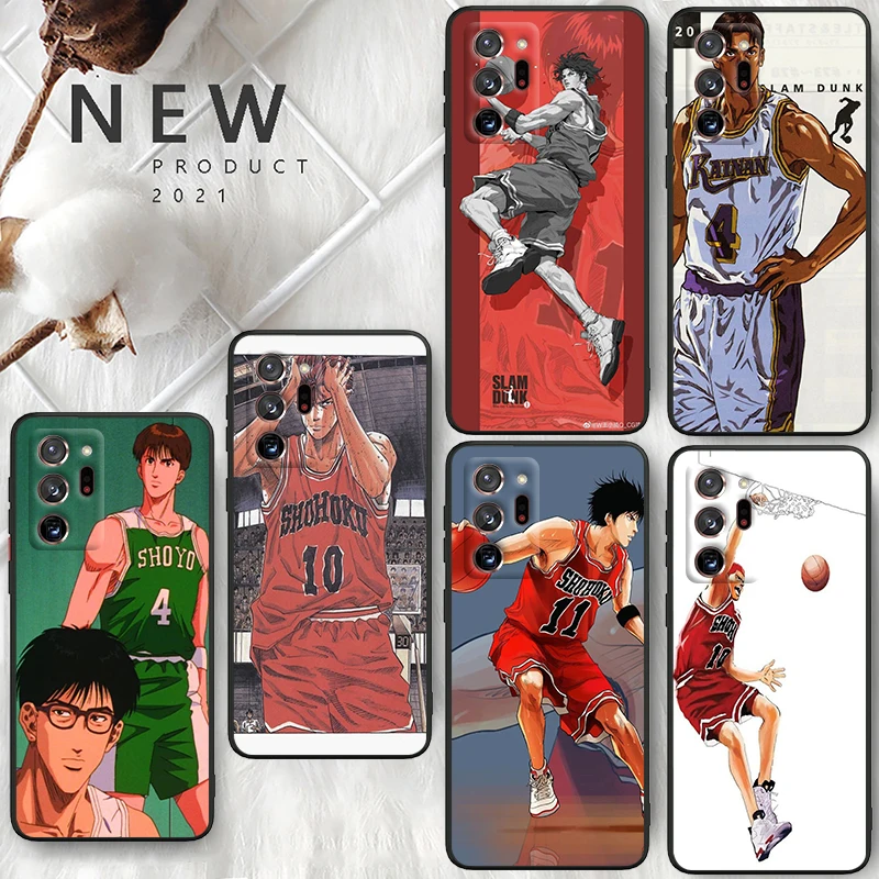 Anime SLAM DUNK Cool For Samsung A55 A35 A25 A15 A14 A73 A53 A13 A05S A03S A02S A71 A52 A32 Black Soft Phone Case