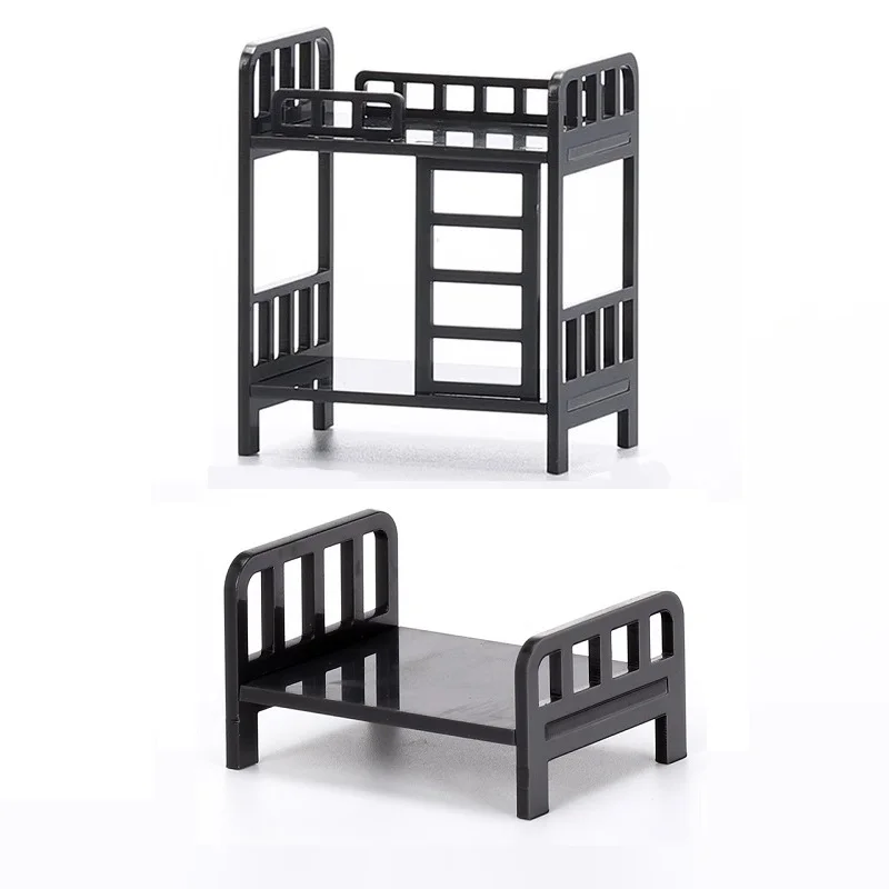 Double Bed Bunk Bricks Model Building Kits para Crianças, Locking Blocks Acessórios, DIY Figura Parts, Cidade Casa e Amigos, MOC Kits, Brinquedos Educativos