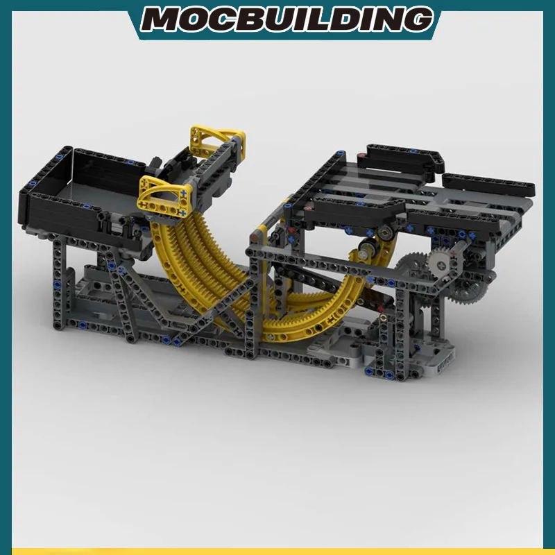 Moc Building Block Gbc Cradle Tipper Dribbling Device DIY Assembly Model Sports Children's Gift Toy