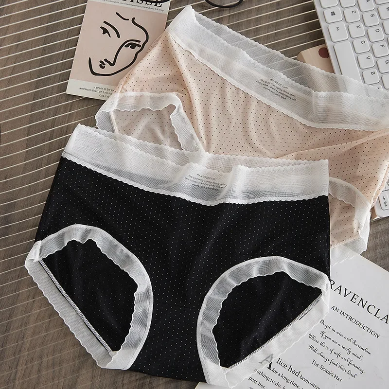 3 قطعة سراويل النساء عالية الارتفاع محدد شكل الجسم الملابس الداخلية تنفس السروال حجم كبير M-XL اللباس الداخلي التخسيس الإناث ملخصات