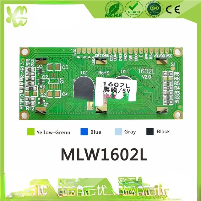 LCD 1602 LCD with RGB backlight 16x2 parallel port character LCD module 5V 1602l