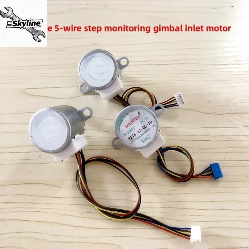 DC5V 4‑Phase 5‑Wire Slow Deceleration Stepper Motor W‑24BYJ, applicable to Zhengde Gimbal Spare Parts