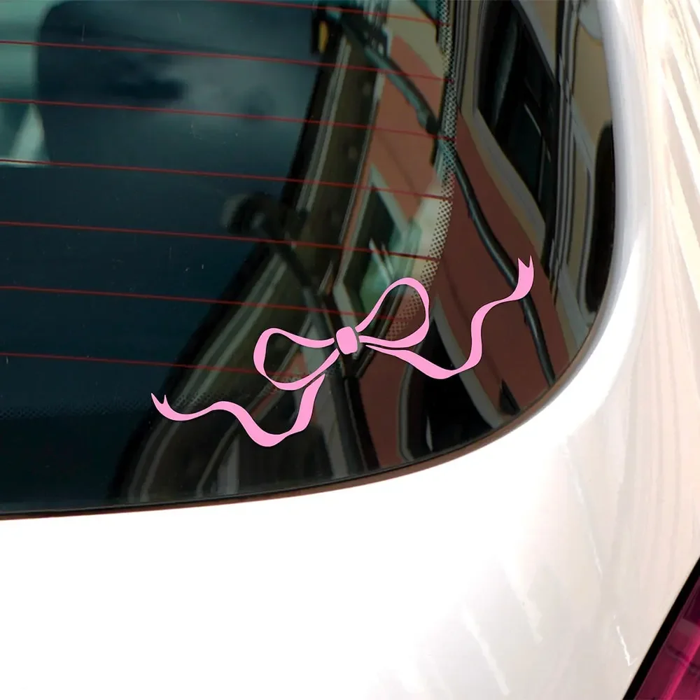 Bow Car Stickers Decoration Window Coquette Trendy Bumper Sticker External Accessories High Quality Waterproof Vinyl Decals