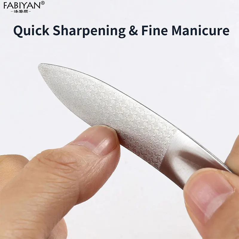 양면 스테인레스 스틸 네일 파일 네일 아트 전처리 연삭 연마 블록 샌딩 리무버 젤 네일 매니큐어 도구