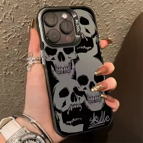 Case For Samsung Galaxy A55 Case A16 A54 A53 5G A34 A35 A33 S24 S23 S22 S21 S25 Ultra Plus FE Cover Four Skull Horror Halloween