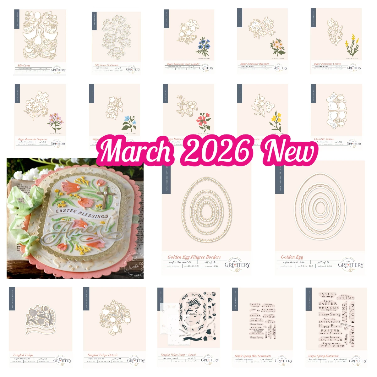

Artful Foundations Full Release Bundle Dies Stamps Stencil DIY Flower Card Craft Scrapbooking 2026 New Valentine Pink Fresh Die