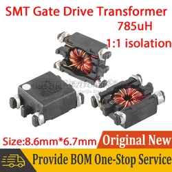 5pcs SMD 1:1 Isolation 50KHZ SMT Gate Drive Transformer Inductance 785uH Digital Audio Gate Pulse Inductor instead of PE-68386