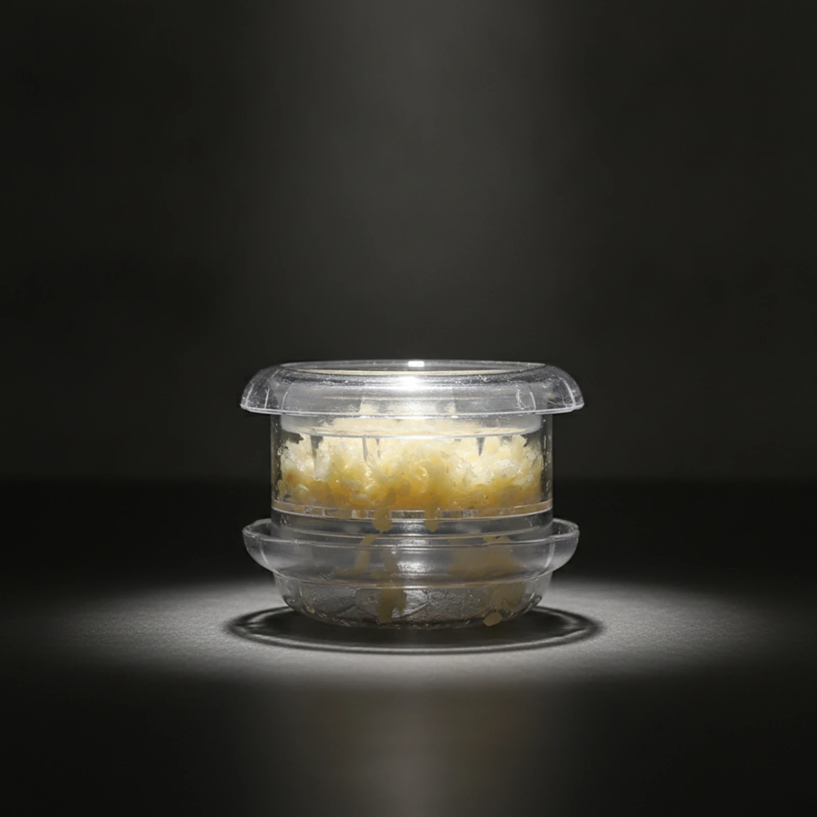 Rotary Garlic Chopper Transparent Manual Garlic Chopper Kitchen Tool Lightweight Clear