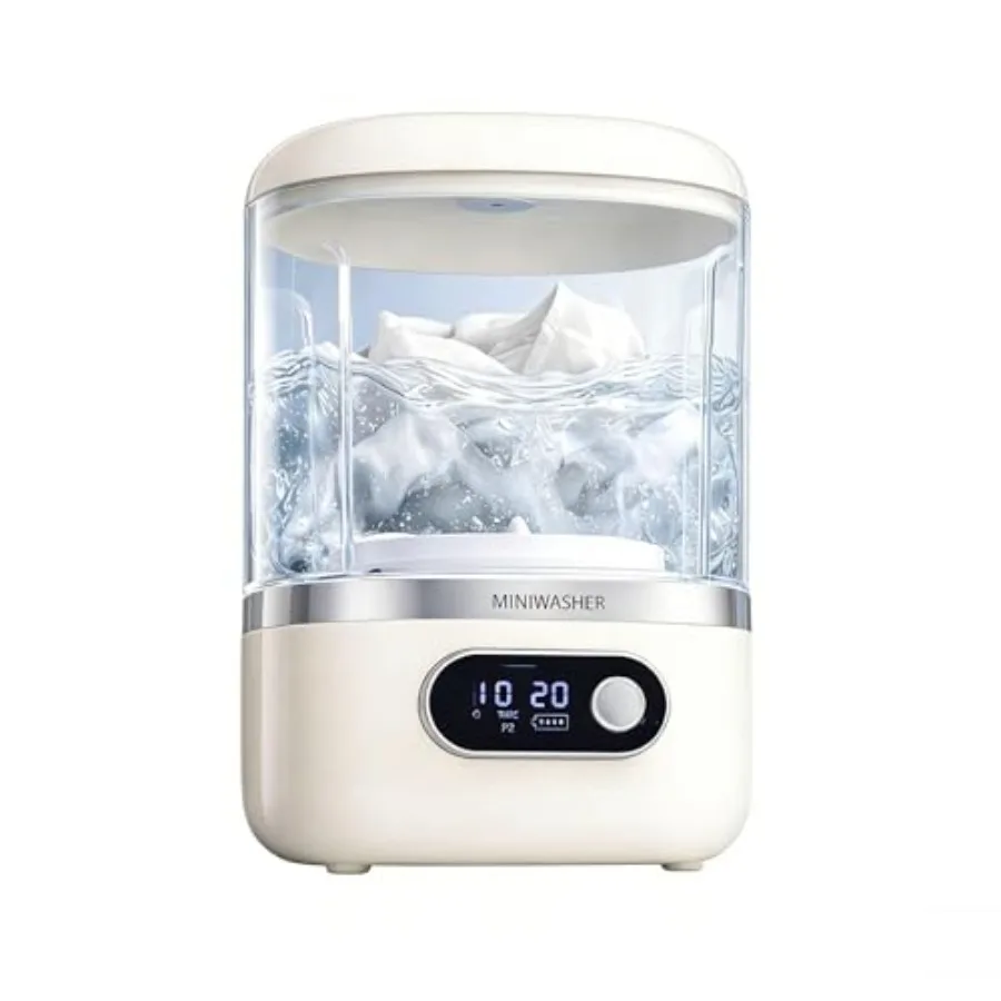 Tragbare Waschmaschine 1L Mini-Waschmaschine für Handtücher, Unterwäsche, Socken und Babykleidung Kleine Tragbare Waschmaschine für Reisen