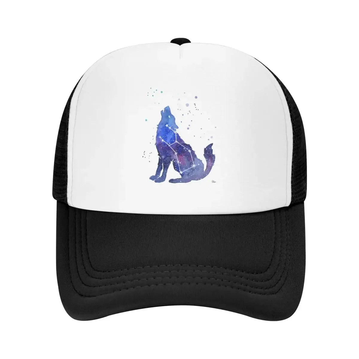 

Galaxy Howling Wolf Cap Fashion Casual Mesh Baseball Caps Adjustable Hat Hip Hop Summer Unisex Baseball Hats Polychromatic