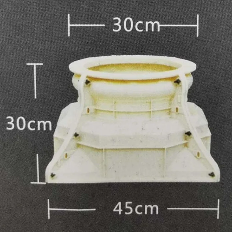 European new plastic steel mold villa with flower stigma smooth surface stigma foot cast cement