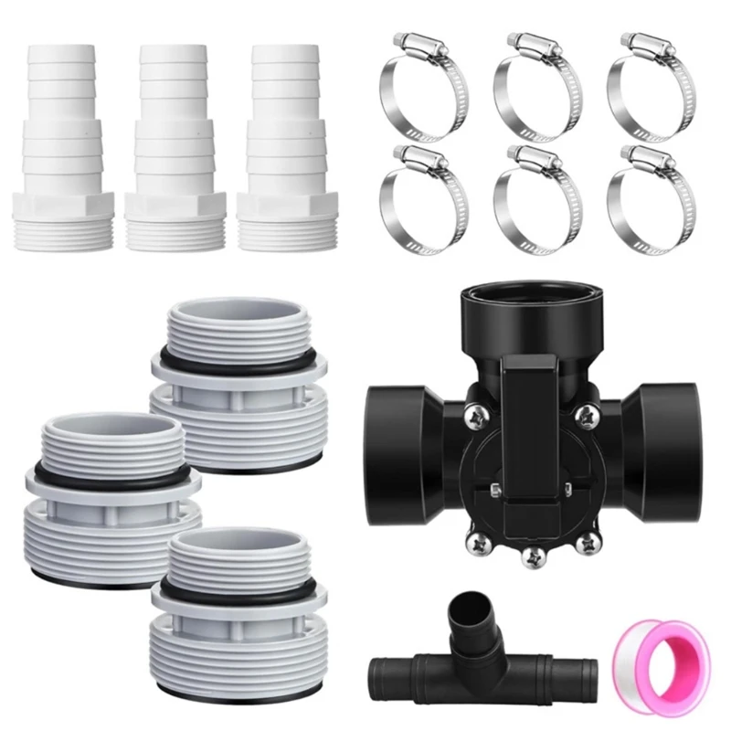 ABS تجمع صمامات تحويل نظام خرطوم محولات خرطوم المشابك حلقات الختم ABS الملمس تجمع تصفية مهايئ منفذ مجموعة ل انخفاض الشحن