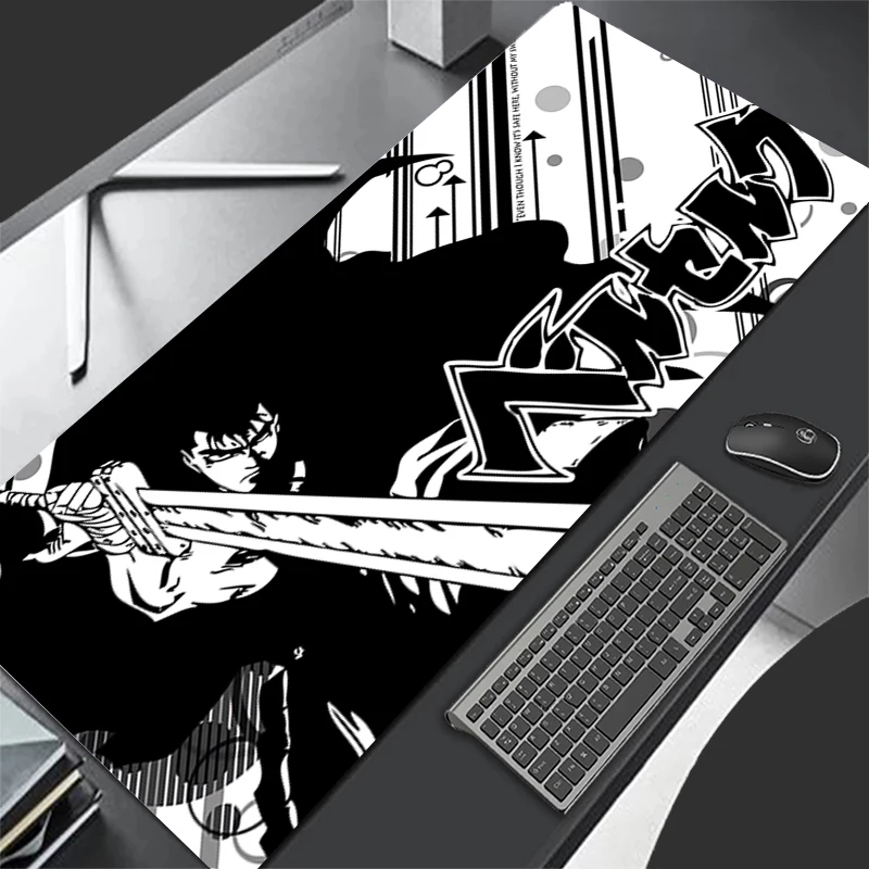 Mousepad Pattern Game Pad Rubber Black Mouse Pad PC Accessories Desk Mat Non Slip Office Table Mat B-berserk Gamer Keyboard Pad