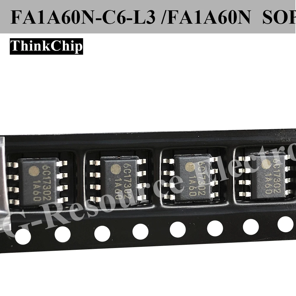 (10 pcs) FA1A60N-C6-L3 /FA1A60N (Marking 1A60) SOP-8 PFC Controller Critical Conduction Mode