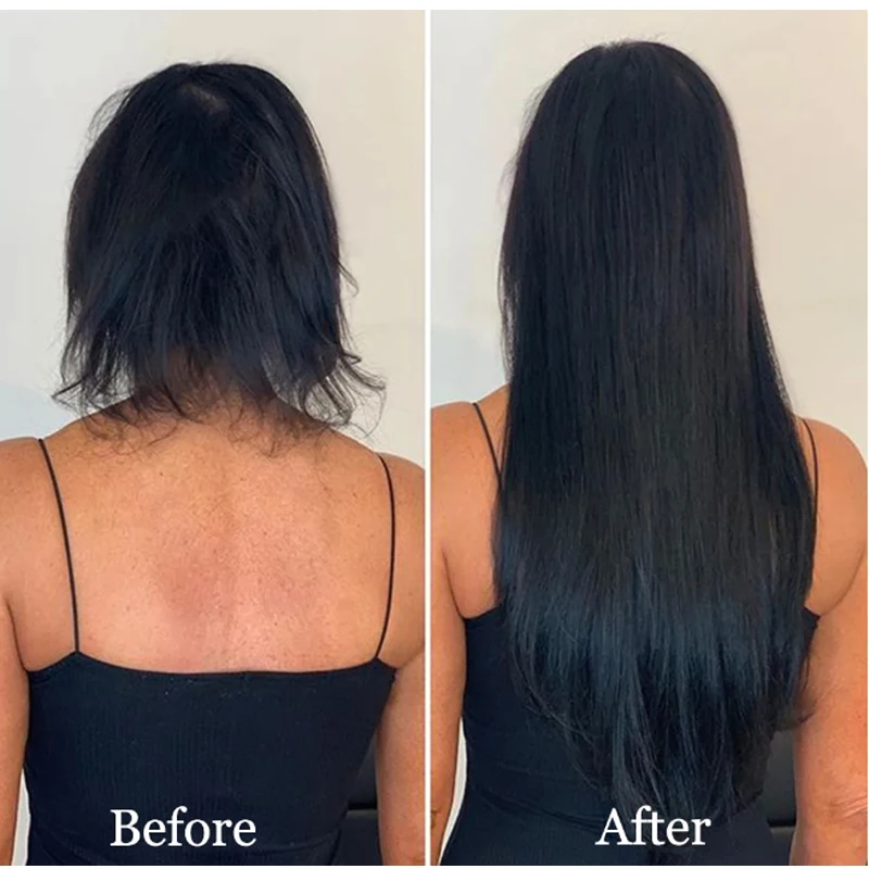 Fio invisível de cabelo natural de 24 polegadas em extensões de cabelo sintético sem clipe com linha secreta fácil de fixar cabelo halo