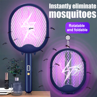 3200v Electric Flie Swatter Mosquito Killer Swatter USB Recharge UV Trap Racket Anti Insect Kill Fly Household Bug Zapper Killer