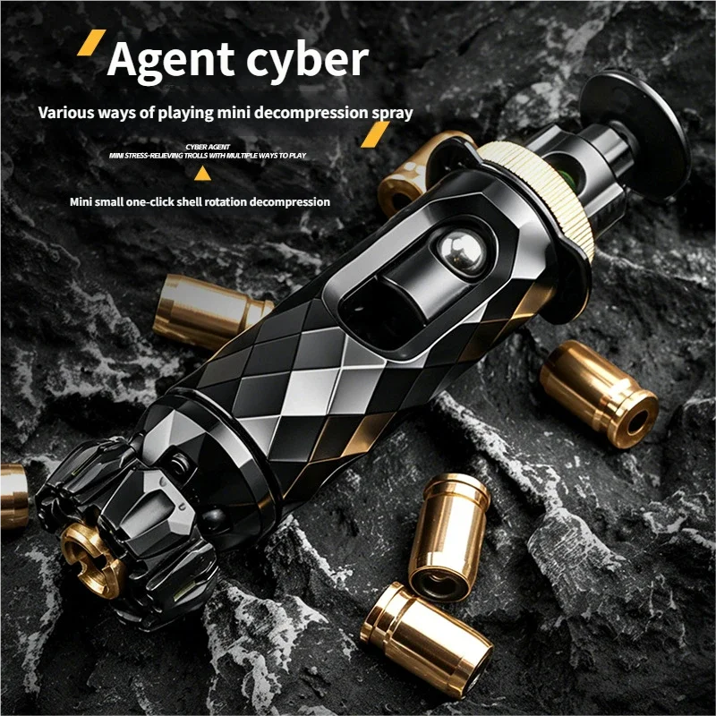 Metal Multi Playability Ratchet Flip Antistress Toy Gun Ejection Shell Stress Relief Fidget Spinner Fidgeting Toys
