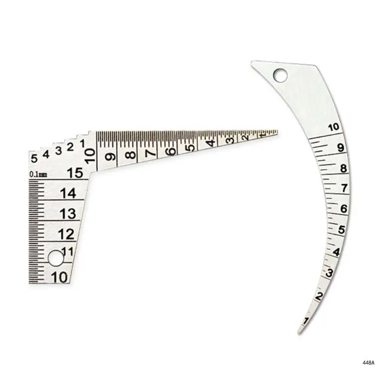 1-15mm/1-10mm Wedges Feeler Gaps Hole Tapers Gauges StainlessSteel Ruler WeldingInspection Tapers Gauges MetricMeasure Tool