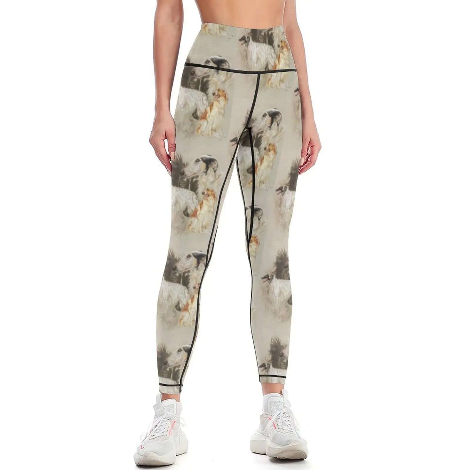 

Borzoi - Russian Wolfhound Revamp Leggings sport legging gym womans Womens Leggings