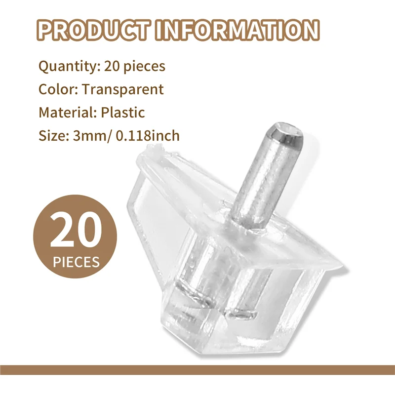LICE-3mm pinos de prateleira claro suporte estacas armário prateleira estacas clipes prateleira suporte estacas para móveis de cozinha
