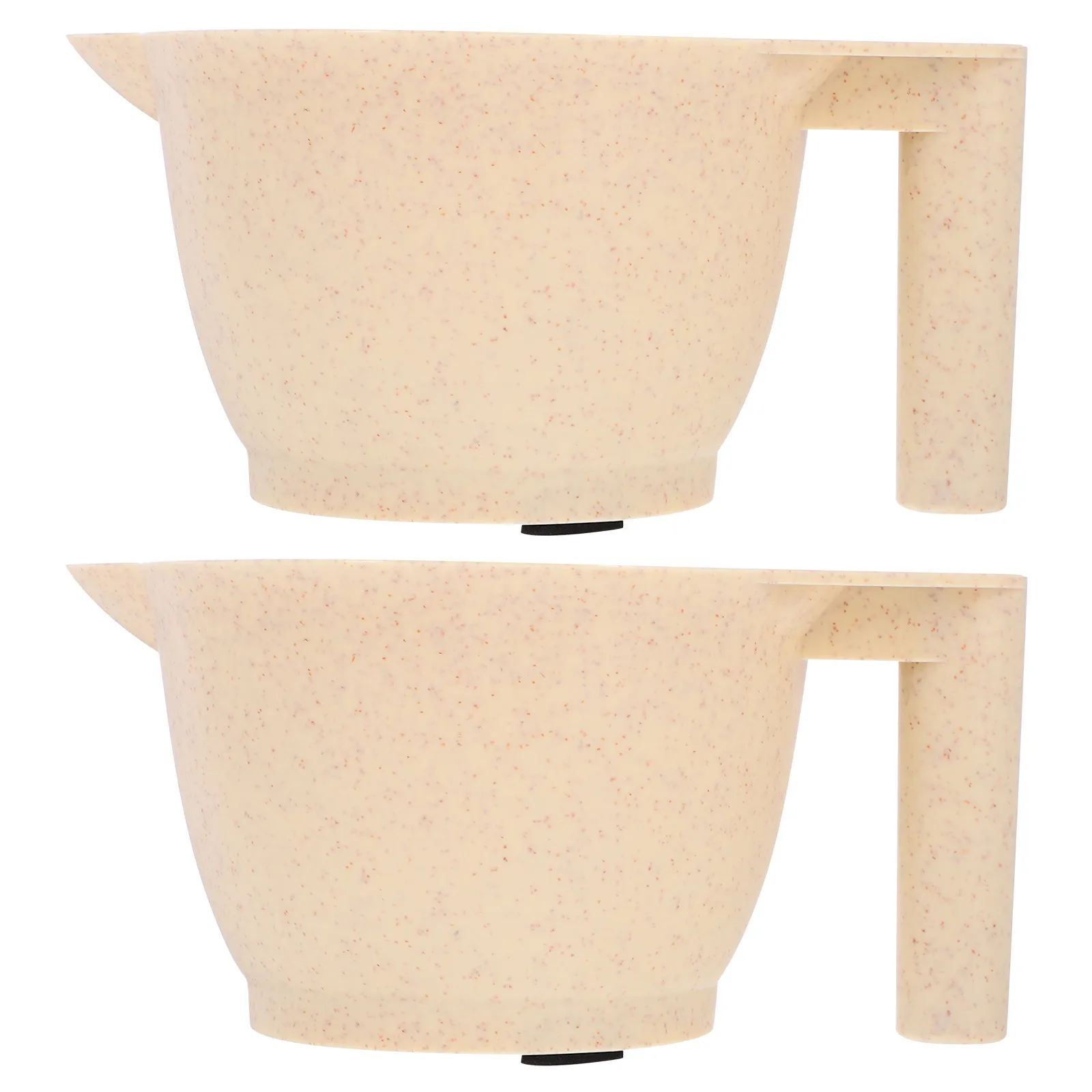 2Pcs Hair Color Mixing Bowl Sturdy Wear Resistant Tint Bowl Ergonomic Grip for Hair Salon DIY Highlights Blonde Brilliance