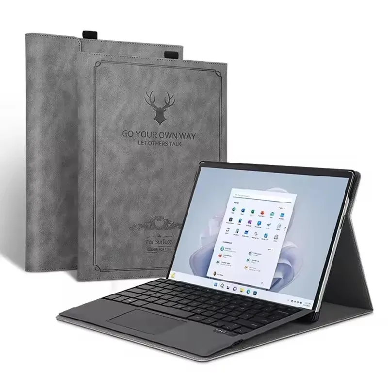 

Premium PU Leather Surface Tablet Case for Microsoft Surface Pro Pro 11 10 9 8 7 6 & Microsoft Surface Go 1 2 3 4 | Stand Cover