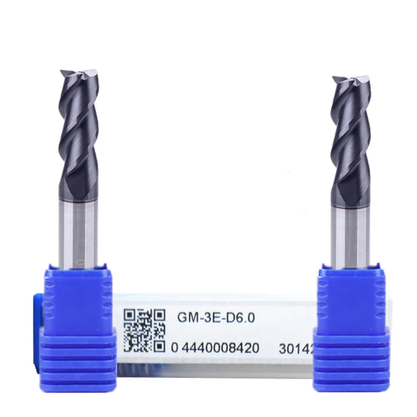 GM-3E-D3.5 ZCC.CT GM-3E Three blade straight shank flat end milling cutter Φ3.5*6*10*50 3T Flat end mills 3 Flute Flat End Mills