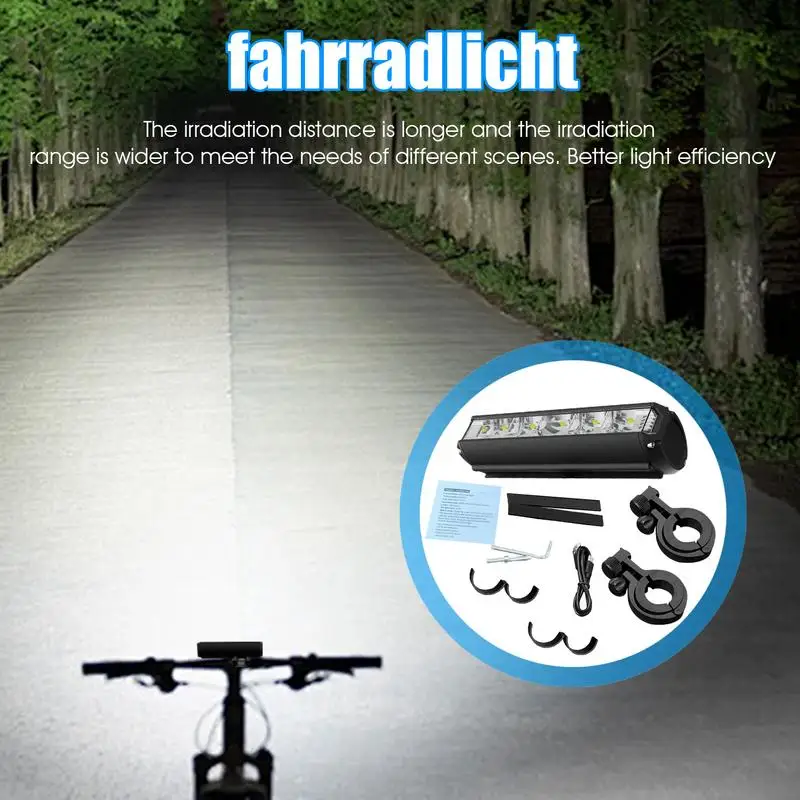 

Mountain Bicycle Light LED Front Bicycle Light With 4000mAh Battery 1850 Lumen Waterproof Safety High Lumens Super Bright Lights