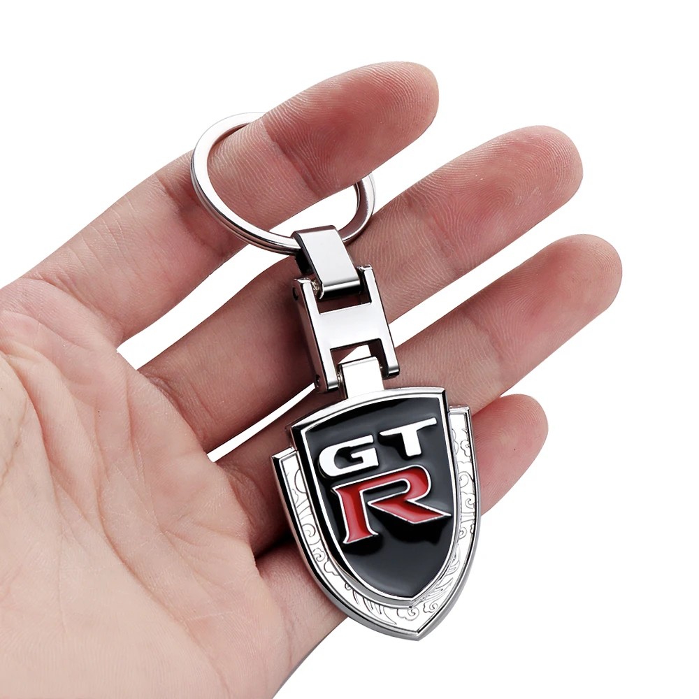 Auto Emblem Schlüssel halter Ketten ring Schlüssel ring Auto Schlüssel bund Anhänger für Nissan Nismo GTR Juke Versa Almera X-Trail Xterra Qashqai