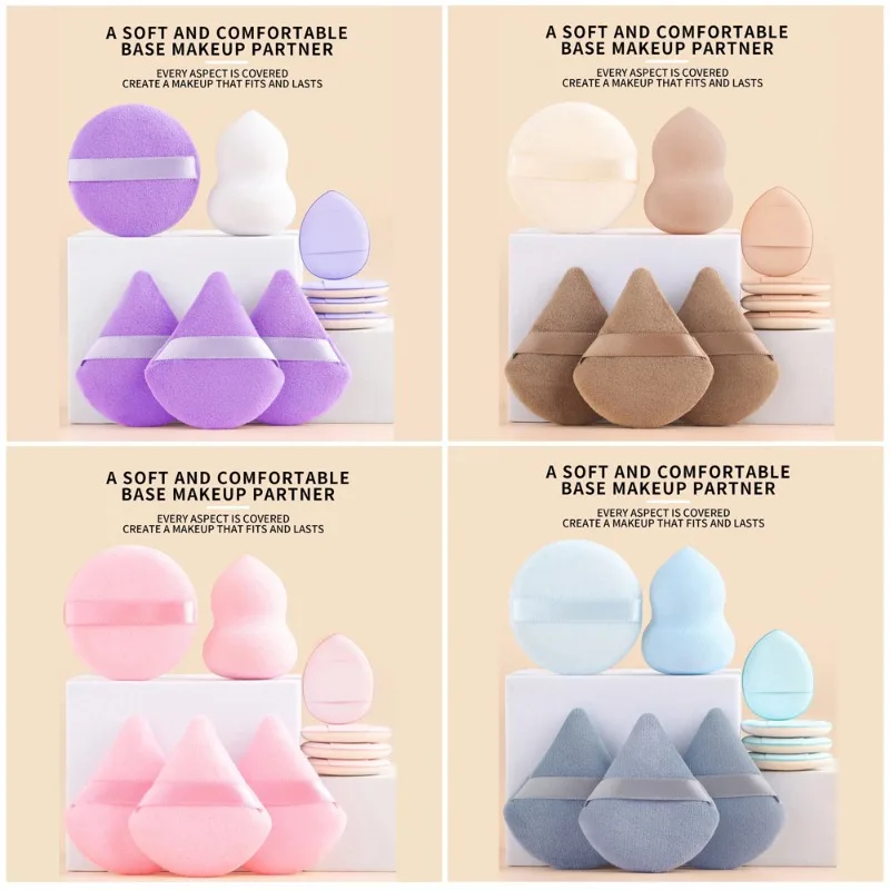 Juego de 6 uds de esponja de maquillaje, huevo de belleza para crema líquida, base, corrector, uso en seco y húmedo, Kit de esponjas cosméticas, herramientas de maquillaje