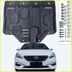 For HYUNDAI Sonata 9 2015-2019 Black Under Engine Guard Plate Splash Shield Mud Fender Cover Mudguard Protector