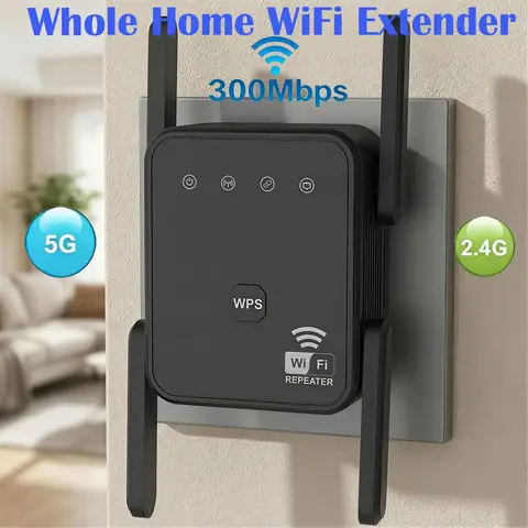 Nouveau Répéteur WiFi 2026 300 Mbps 2,4 GHz Amplificateur de Signal Sans Fil Wi-Fi Prolongateur de Portée pour Murs Domestiques Amplificateur de Signal Wi-Fi avec Mode Répéteur Point d'Accès et Port Ethernet
