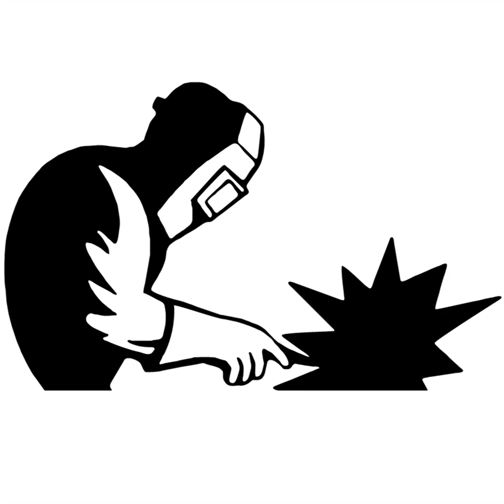 

17.9X11.1CM Welding Profession Vinyl Decal, Metalwork Sticker for SUV Truck Toolbox Laptop, Waterproof Auto Exterior Decor